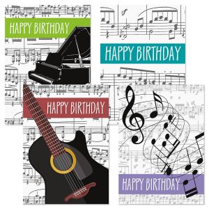 Music Birthday Cards & Seals