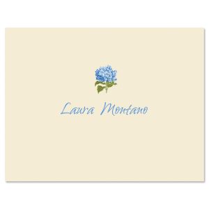 Hydrangea Personalized Note Cards by FineStationery
