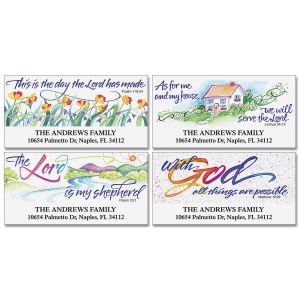 Verses of Virtue  Deluxe Address Labels  (4 Designs)